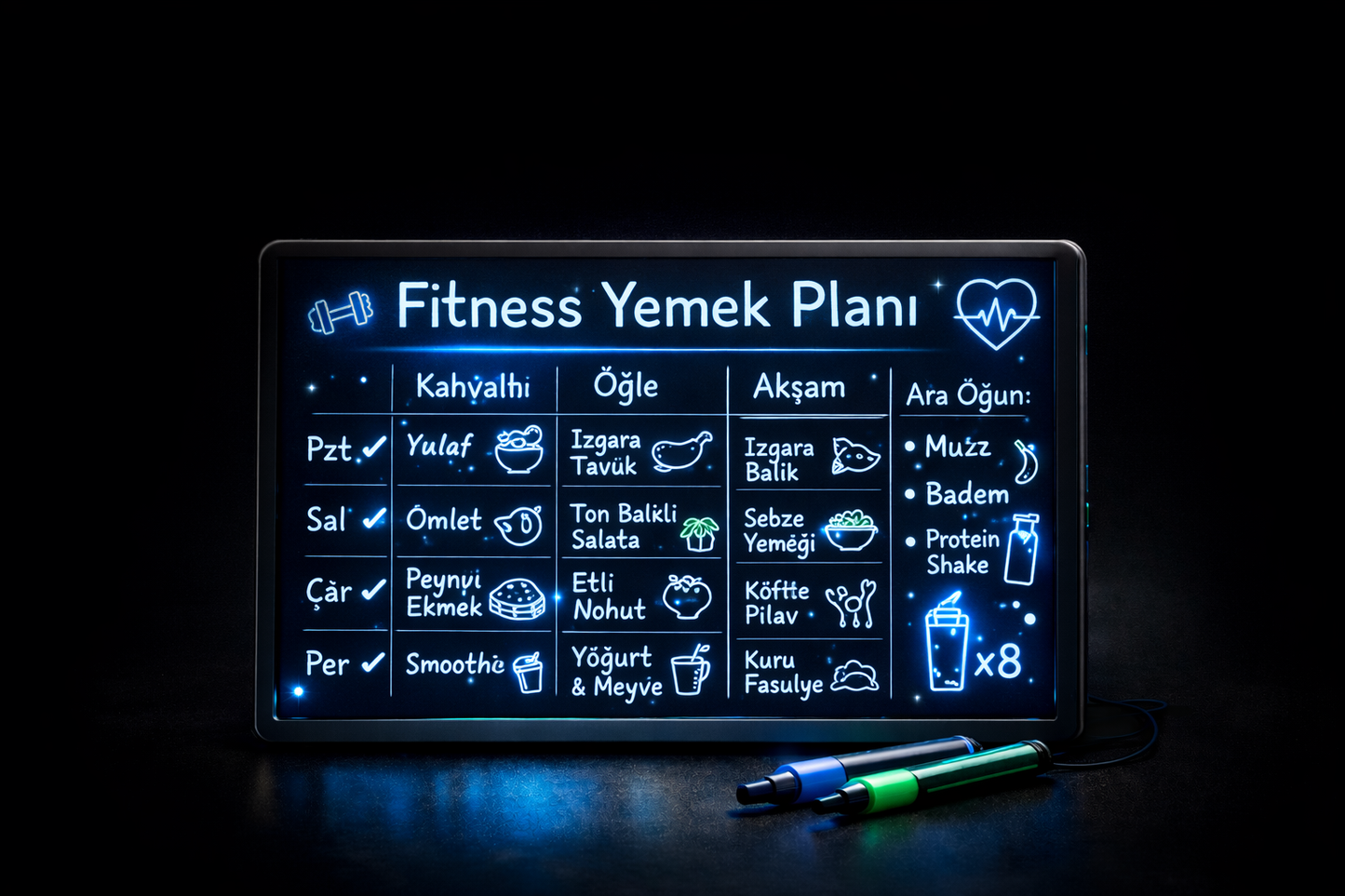 IşıklıPano ™ Akıllı LED Işıklı Çizim Tahtası