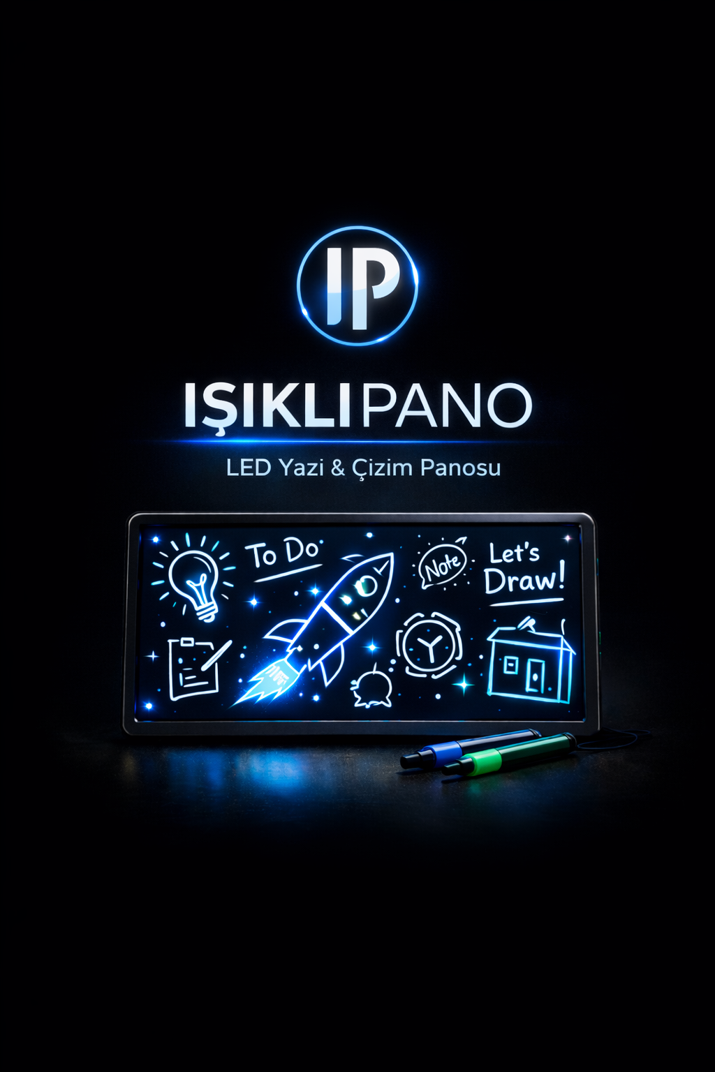 IşıklıPano ™ Akıllı LED Işıklı Çizim Tahtası